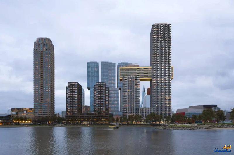 برج های دوقلوی The Sax با الهام از ساکسیفون